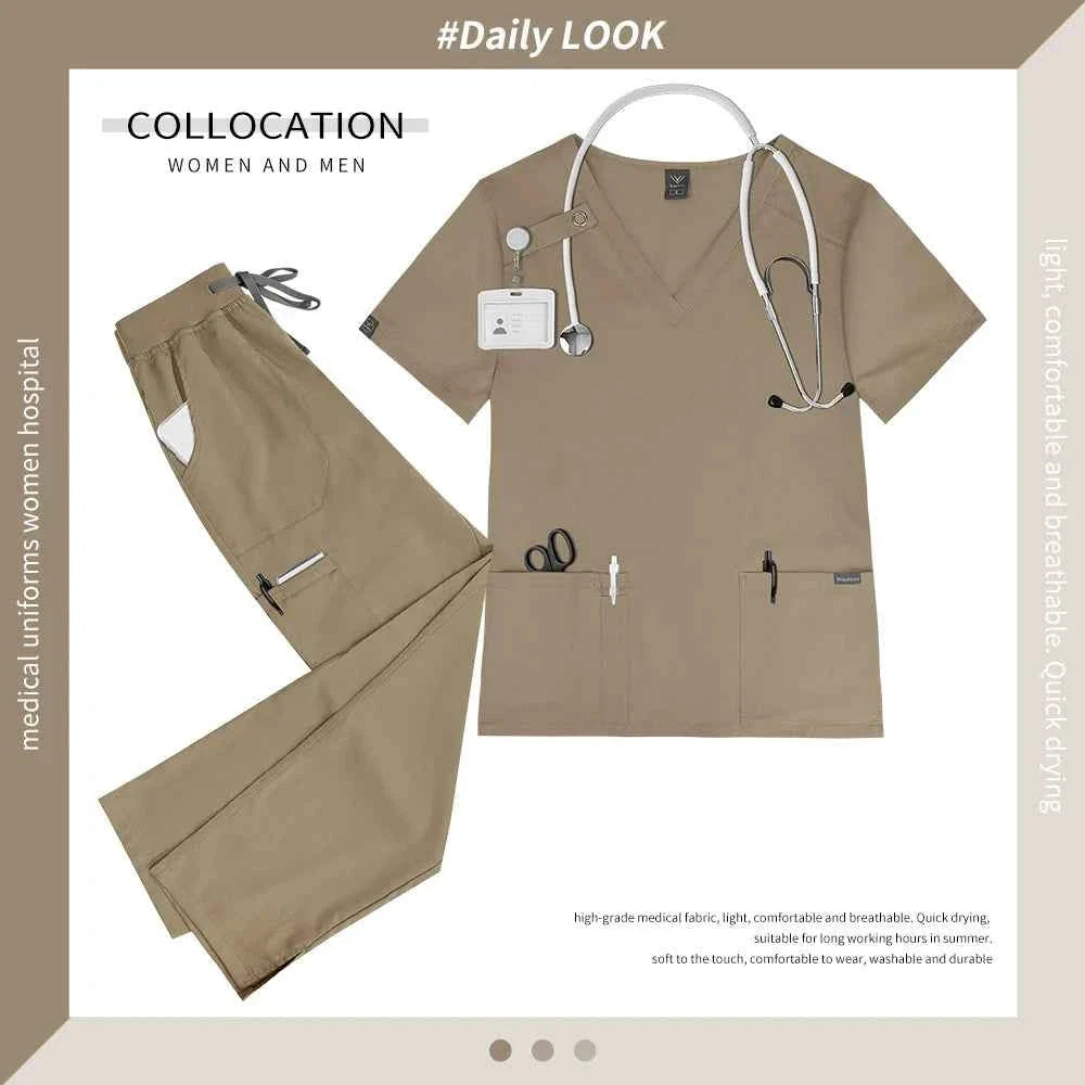 Women's Medical Scrub Workwear Set