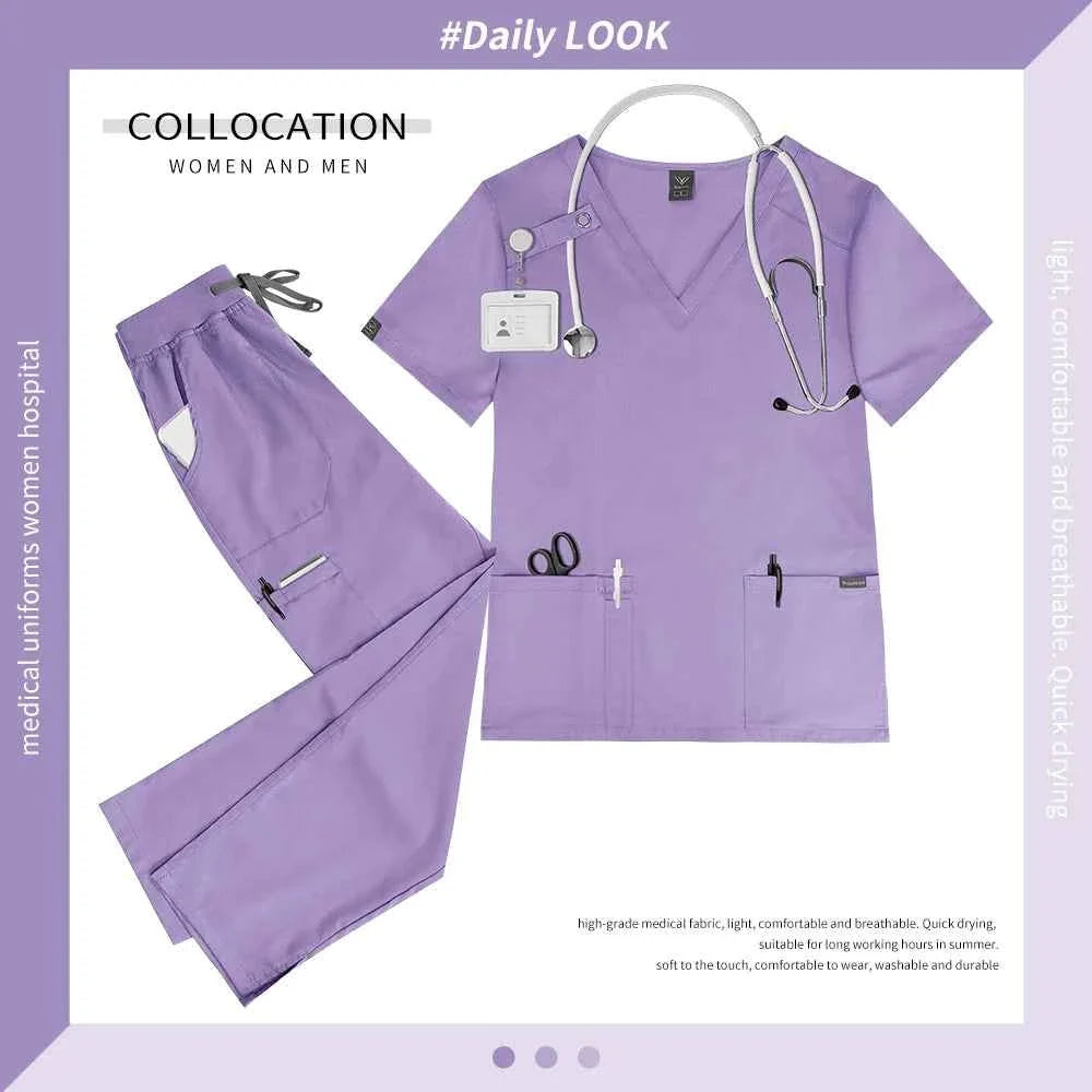 Women's Medical Scrub Workwear Set