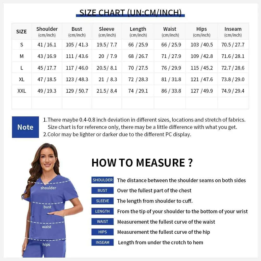 Women's Medical Scrub Workwear Set